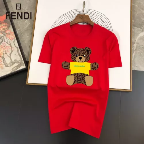 Fendi T-Shirts Short Sleeved For Unisex #1334583 $25.00 USD, Wholesale Replica Fendi T-Shirts