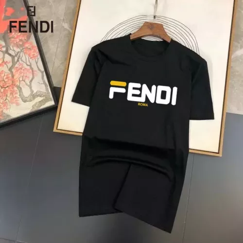 Fendi T-Shirts Short Sleeved For Unisex #1334588 $25.00 USD, Wholesale Replica Fendi T-Shirts