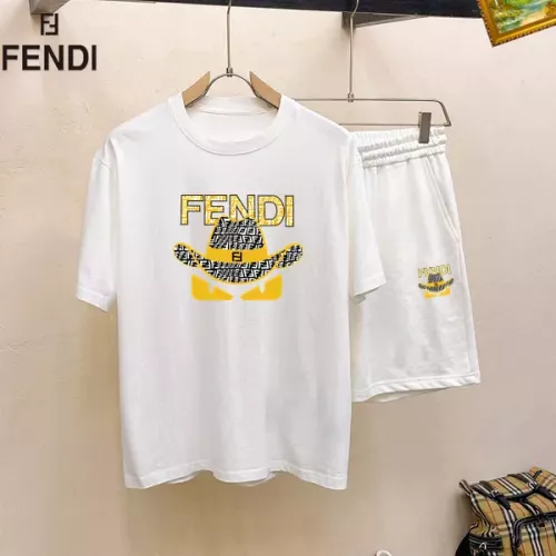 Fendi Tracksuits Short Sleeved For Men #1334698 $48.00 USD, Wholesale Replica Fendi Tracksuits