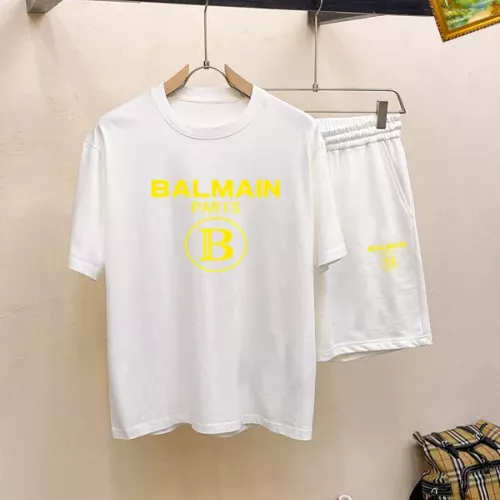 Balmain Tracksuits Short Sleeved For Men #1334708 $48.00 USD, Wholesale Replica Balmain Tracksuits
