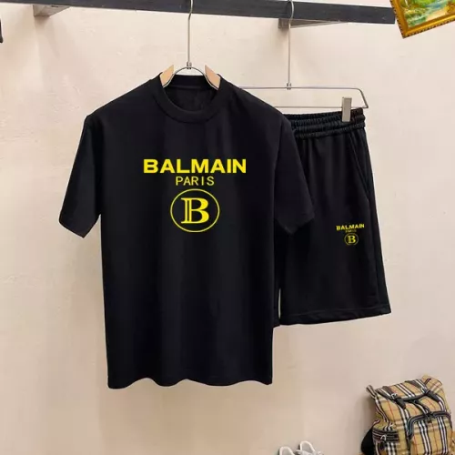 Balmain Tracksuits Short Sleeved For Men #1334709 $48.00 USD, Wholesale Replica Balmain Tracksuits