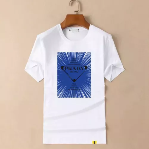 Prada T-Shirts Short Sleeved For Men #1334957 $40.00 USD, Wholesale Replica Prada T-Shirts