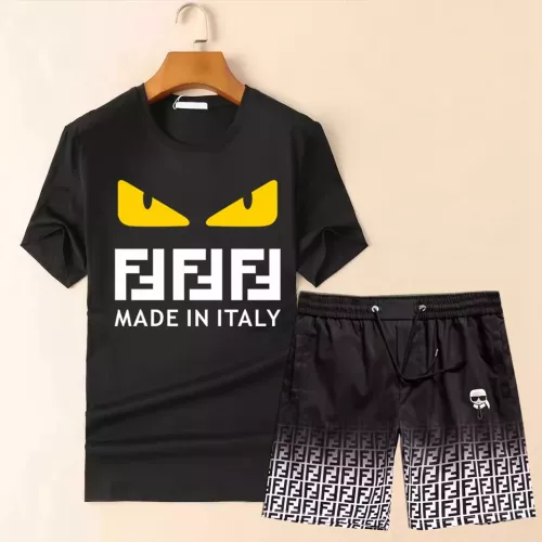 Fendi Tracksuits Short Sleeved For Men #1335099 $68.00 USD, Wholesale Replica Fendi Tracksuits