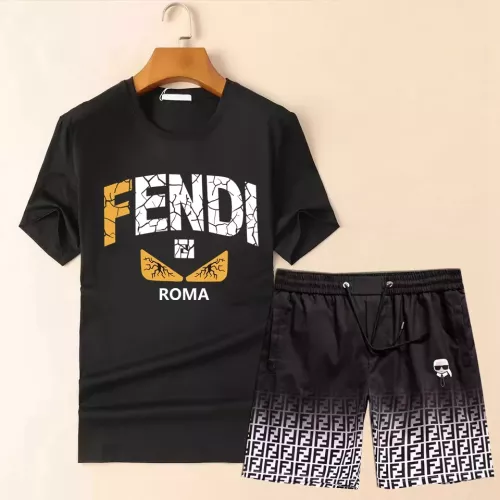 Fendi Tracksuits Short Sleeved For Men #1335109 $68.00 USD, Wholesale Replica Fendi Tracksuits
