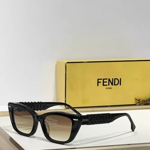 Fendi AAA Quality Sunglasses #1335142 $64.00 USD, Wholesale Replica Fendi AAA Quality Sunglasses