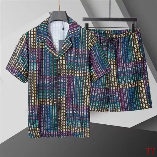 Louis Vuitton LV Tracksuits Short Sleeved For Men #1335676 $60.00 USD, Wholesale Replica Louis Vuitton LV Tracksuits