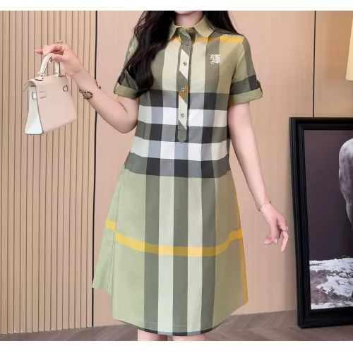 Burberry Dresses Short Sleeved For Women #1335839 $85.00 USD, Wholesale Replica Burberry Dresses