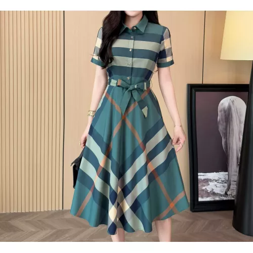 Burberry Dresses Short Sleeved For Women #1335840 $85.00 USD, Wholesale Replica Burberry Dresses
