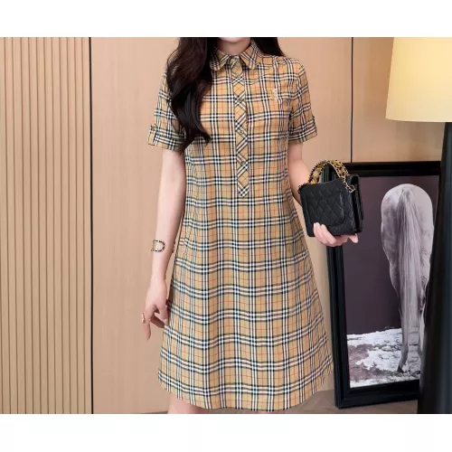 Burberry Dresses Short Sleeved For Women #1335844 $85.00 USD, Wholesale Replica Burberry Dresses