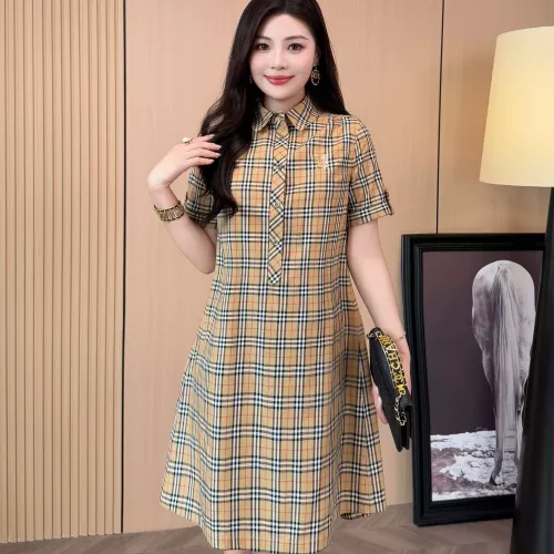 Replica Burberry Dresses Short Sleeved For Women #1335844 $85.00 USD for Wholesale