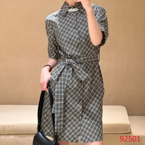 Burberry Dresses Short Sleeved For Women #1335865 $85.00 USD, Wholesale Replica Burberry Dresses