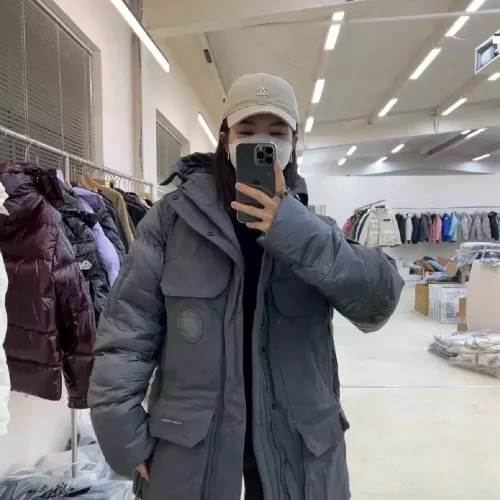 Replica Canada Goose Down Feather Coat Long Sleeved For Men #1335896 $225.00 USD for Wholesale