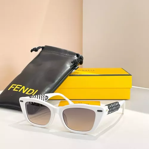 Fendi AAA Quality Sunglasses #1335909 $64.00 USD, Wholesale Replica Fendi AAA Quality Sunglasses