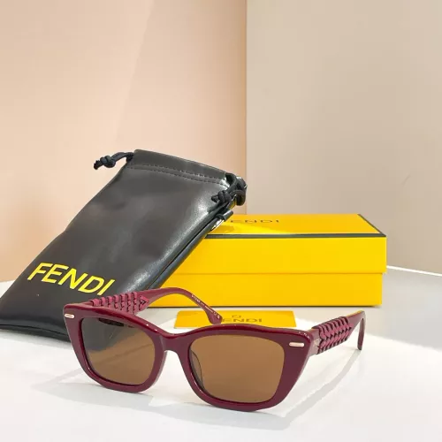 Fendi AAA Quality Sunglasses #1335912 $64.00 USD, Wholesale Replica Fendi AAA Quality Sunglasses