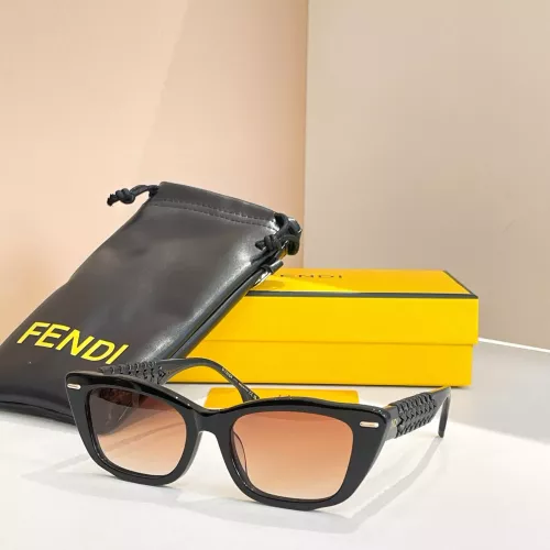 Fendi AAA Quality Sunglasses #1335913 $64.00 USD, Wholesale Replica Fendi AAA Quality Sunglasses