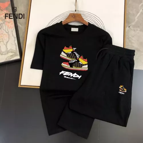 Fendi Tracksuits Short Sleeved For Men #1336127 $48.00 USD, Wholesale Replica Fendi Tracksuits