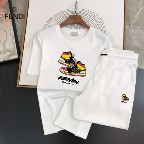 Fendi Tracksuits Short Sleeved For Men #1336128 $48.00 USD, Wholesale Replica Fendi Tracksuits