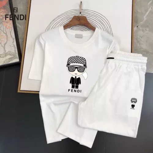 Fendi Tracksuits Short Sleeved For Men #1336136 $48.00 USD, Wholesale Replica Fendi Tracksuits
