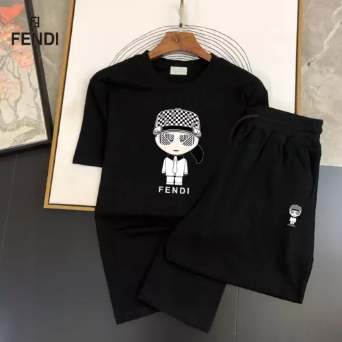 Fendi Tracksuits Short Sleeved For Men #1336137 $48.00 USD, Wholesale Replica Fendi Tracksuits