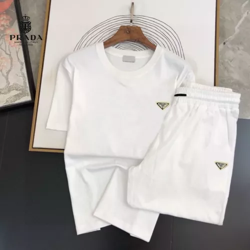Prada Tracksuits Short Sleeved For Men #1336148 $48.00 USD, Wholesale Replica Prada Tracksuits