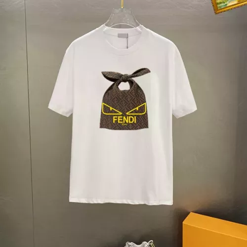 Fendi T-Shirts Short Sleeved For Unisex #1336212 $25.00 USD, Wholesale Replica Fendi T-Shirts