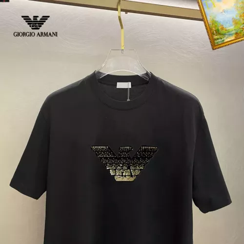 Replica Armani T-Shirts Short Sleeved For Unisex #1336219 $25.00 USD for Wholesale