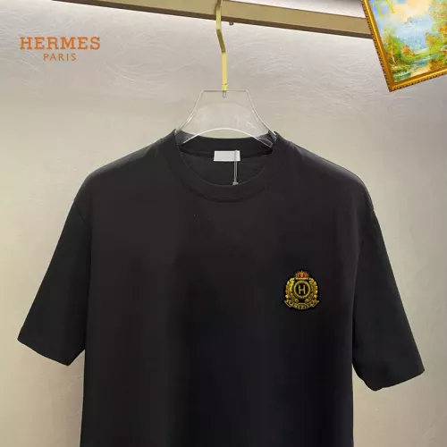 Replica Hermes T-Shirts Short Sleeved For Unisex #1336221 $25.00 USD for Wholesale