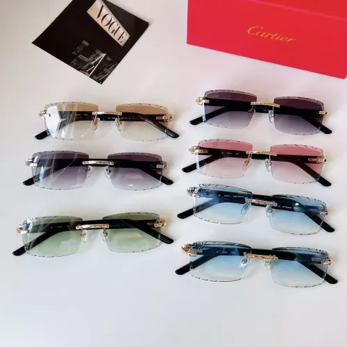 Replica Cartier AAA Quality Sunglassess #1336328 $60.00 USD for Wholesale