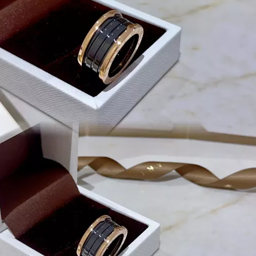 Replica Bvlgari Rings In Rose Gold For Unisex #1336526 $27.00 USD for Wholesale