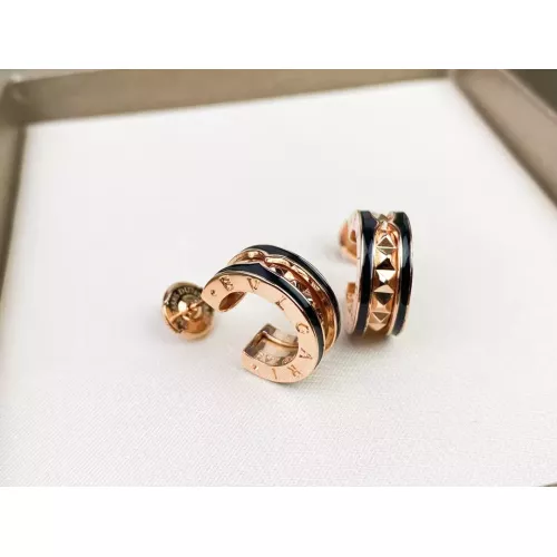 Bvlgari Earrings In Rose Gold For Women #1336537 $36.00 USD, Wholesale Replica Bvlgari Earrings