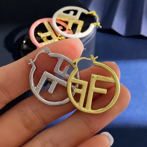 Replica Fendi Earrings For Women #1336601 $29.00 USD for Wholesale