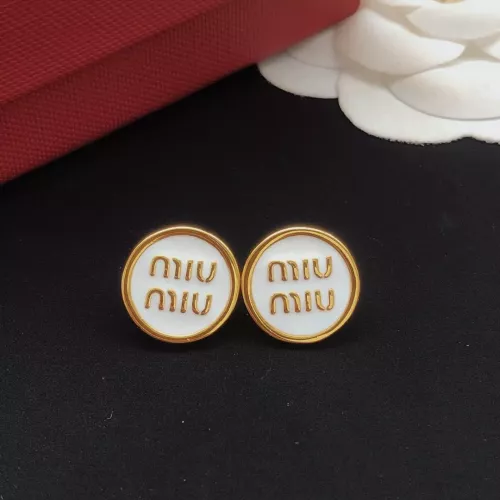 MIU MIU Earrings For Women #1336973 $27.00 USD, Wholesale Replica MIU MIU Earrings