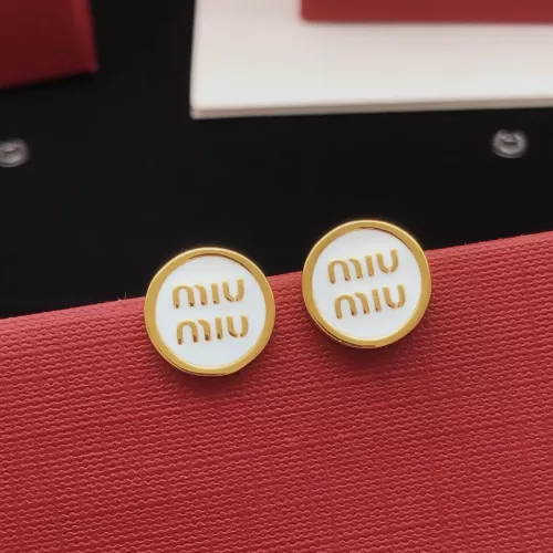 Replica MIU MIU Earrings For Women #1336973 $27.00 USD for Wholesale