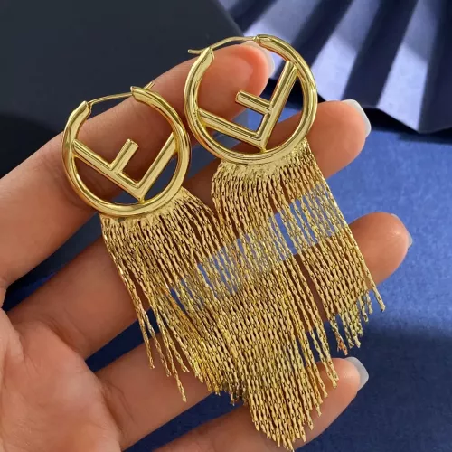 Fendi Earrings For Women #1337081 $32.00 USD, Wholesale Replica Fendi Earrings