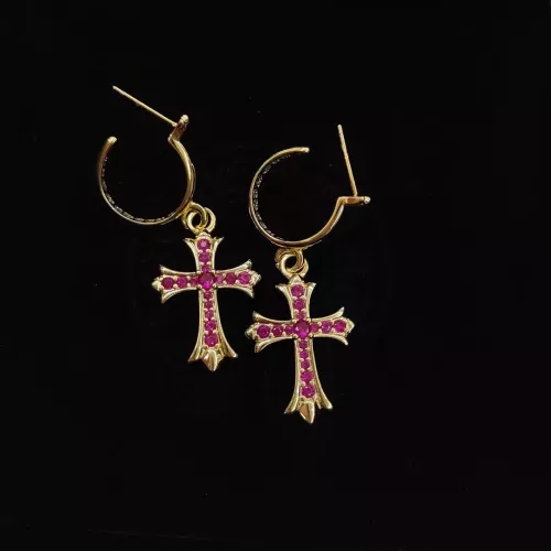 Chrome Hearts Earrings For Women #1337233 $34.00 USD, Wholesale Replica Chrome Hearts Earrings