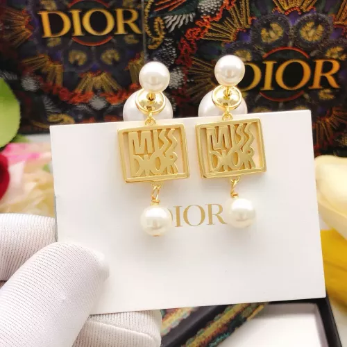 Replica Christian Dior Earrings For Women #1337254 $29.00 USD for Wholesale