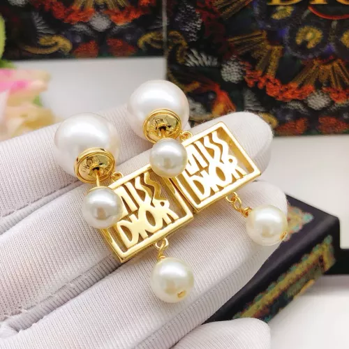 Replica Christian Dior Earrings For Women #1337254 $29.00 USD for Wholesale