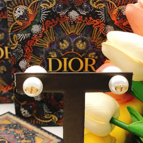 Replica Christian Dior Earrings For Women #1337363 $25.00 USD for Wholesale