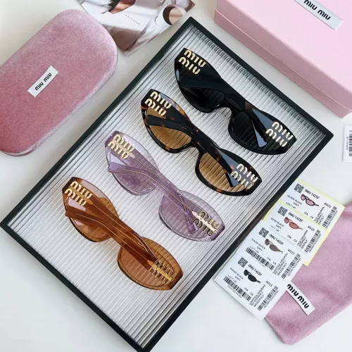 Replica MIU MIU AAA Quality Sunglasses #1337409 $60.00 USD for Wholesale