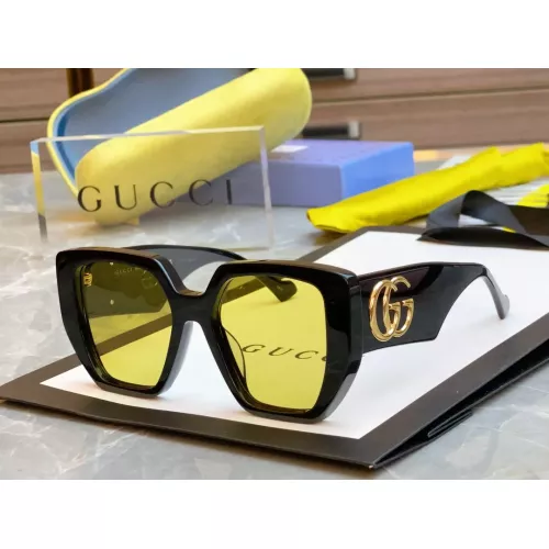 Gucci AAA Quality Sunglasses #1337419 $56.00 USD, Wholesale Replica Gucci AAA Quality Sunglasses