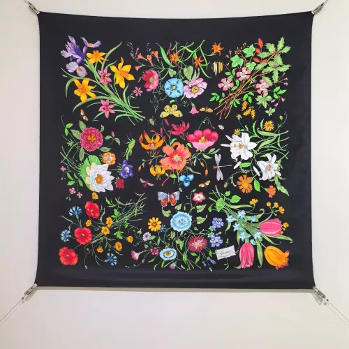 Gucci Silk Squares #1338020 $64.00 USD, Wholesale Replica Gucci Scarf