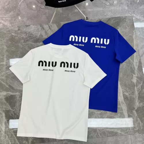 Replica MIU MIU T-Shirts Short Sleeved For Men #1338368 $92.00 USD for Wholesale