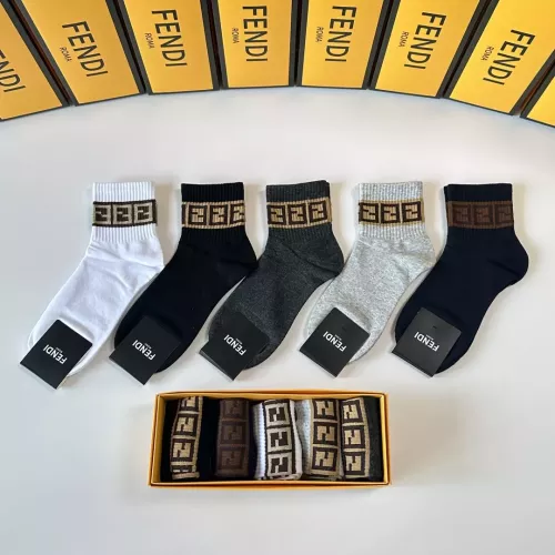 Fendi Socks #1338618 $27.00 USD, Wholesale Replica Fendi Socks