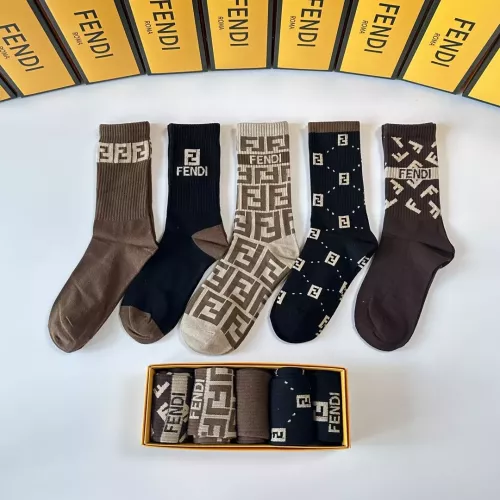 Fendi Socks #1338619 $29.00 USD, Wholesale Replica Fendi Socks