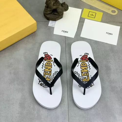 Fendi Slippers For Men #1339596 $48.00 USD, Wholesale Replica Fendi Slippers