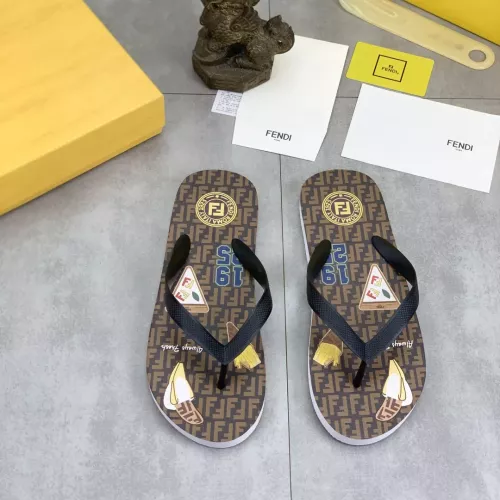 Fendi Slippers For Men #1339600 $48.00 USD, Wholesale Replica Fendi Slippers