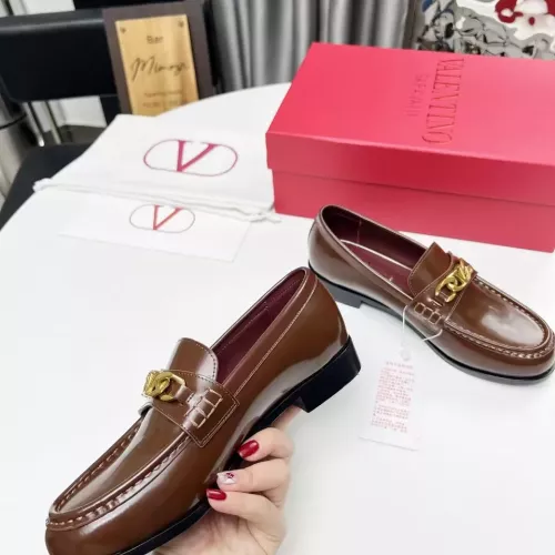 Replica Valentino Leather Shoes For Women #1339618 $102.00 USD for Wholesale