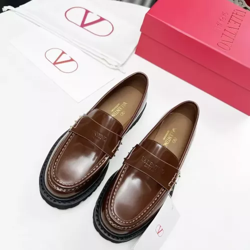 Replica Valentino Leather Shoes For Women #1339624 $102.00 USD for Wholesale