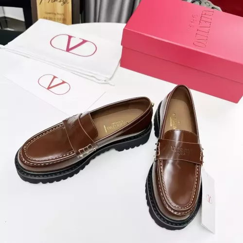 Replica Valentino Leather Shoes For Women #1339624 $102.00 USD for Wholesale