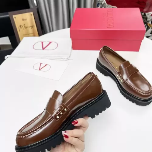 Replica Valentino Leather Shoes For Women #1339624 $102.00 USD for Wholesale